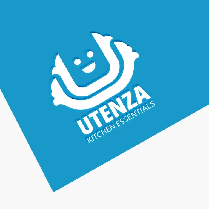 لوگوی لایه‌باز انگلیسی لوازم آشپزخانه UTENZA