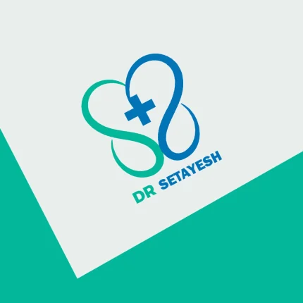 لوگوی اسم داروخانه دکتر ستایش با حرف S